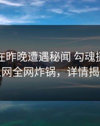 圈内人在昨晚遭遇秘闻 勾魂摄魄，秀人网全网炸锅，详情揭秘